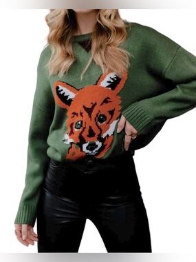 Panache Fox Crewneck Sweater